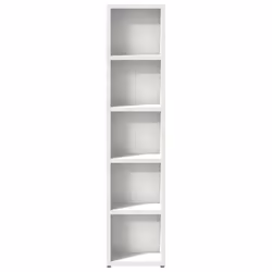 vidaXL CD Cabinets Display Shelf Cupboard Bookcase 2 pcs White Engineered Wood