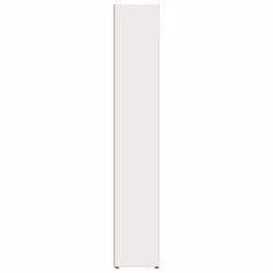 vidaXL CD Cabinets Display Shelf Cupboard Bookcase 2 pcs White Engineered Wood - Additional view 4