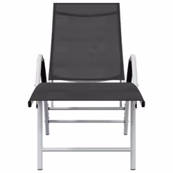 VidaXL 310521 outdoor chair Lounge Padded seat Aluminium, Textile Black