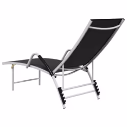 VidaXL 310521 outdoor chair Lounge Padded seat Aluminium, Textile Black - Additional view 5