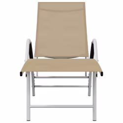 VidaXL 310522 outdoor chair Lounge Padded seat Aluminium, Textile Cream