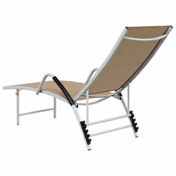VidaXL 310522 outdoor chair Lounge Padded seat Aluminium, Textile Cream - Additional view 5