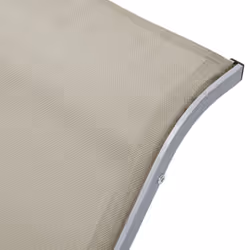 vidaXL 2x Sun Loungers with Table Aluminium Cream Lounge Bed Daybed Outdoor - Additional view 7