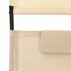 VidaXL 310548 outdoor chair Lounge Padded seat Steel, Textile Cream - Additional view 6