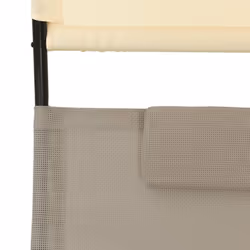 VidaXL 310549 outdoor chair Lounge Padded seat Steel, Textile Cream, Taupe - Additional view 6