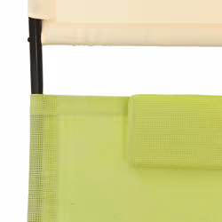 VidaXL 310550 outdoor chair Lounge Padded seat Steel, Textile Cream, Green - Additional view 6