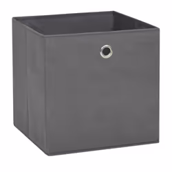 vidaXL 4x Storage Boxes Non-woven Fabric Grey Organiser Cube Basket Container