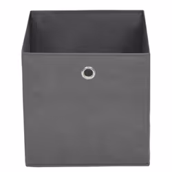 vidaXL 10x Storage Boxes Non-woven Fabric Grey Organiser Cube Basket Container - Additional view 4