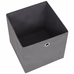 vidaXL 10x Storage Boxes Non-woven Fabric Grey Organiser Cube Basket Container - Additional view 5