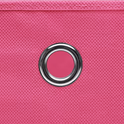 vidaXL Storage Boxes Organiser Cube Basket Container Pack Box Storage Chest - pink with lids, 10 pcs - Additional view 5