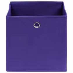 vidaXL 4x Storage Boxes Non-woven Fabric Purple Storage Chest Pack Box Set