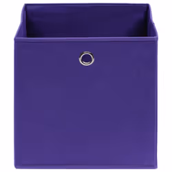 vidaXL Storage Boxes 10 pcs Non-woven Fabric 28x28x28 cm Purple - Additional view 2