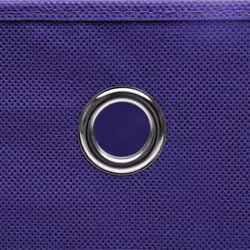 vidaXL 10x Storage Boxes with Covers Purple Home Storage Chest Pack Box Set - Additional view 4
