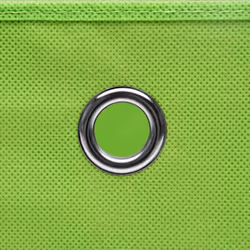 vidaXL 10x Storage Boxes with Covers Green Organiser Chest Basket Container - Additional view 4