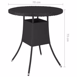 VidaXL 310465 outdoor table Black - Additional view 5
