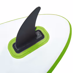 vidaXL Inflatable Stand Up Paddleboard with Sail Set Green and White SUP Board - Additional view 9
