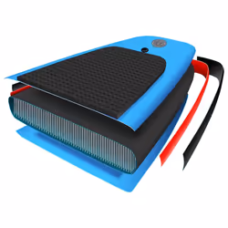 vidaXL Inflatable Stand Up Paddleboard Set Blue SUP Paddleboard Surfboard - Additional view 9