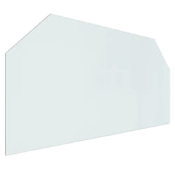 ) vidaXL Fireplace Glass Plate Hexagon Fireplace Floor Plate Panel Multi Sizes - 120 x 60 cm (L x W