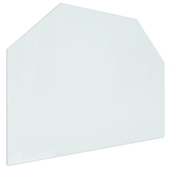 ) vidaXL Fireplace Glass Plate Hexagon Fireplace Floor Plate Panel Multi Sizes - 80 x 60 cm (L x W