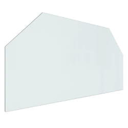 ) vidaXL Fireplace Glass Plate Hexagon Fireplace Floor Plate Panel Multi Sizes - 100 x 50 cm (L x W