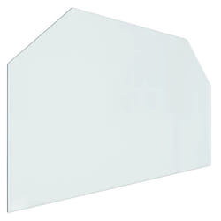 ) vidaXL Fireplace Glass Plate Hexagon Fireplace Floor Plate Panel Multi Sizes - 100 x 60 cm (L x W