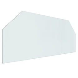 ) vidaXL Fireplace Glass Plate Hexagon Fireplace Floor Plate Panel Multi Sizes - 120 x 50 cm (L x W