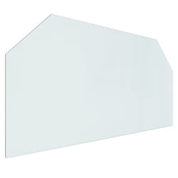 ) vidaXL Fireplace Glass Plate Hexagon Fireplace Floor Plate Panel Multi Sizes - 120 x 60 cm (L x W
