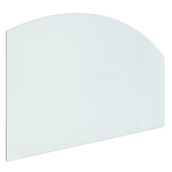 ) vidaXL Fireplace Glass Plate Fireplace Floor Plate Base Glass Multi Sizes - 100 x 60 cm (L x W