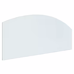 ) vidaXL Fireplace Glass Plate Fireplace Floor Plate Base Glass Multi Sizes - 120 x 50 cm (L x W