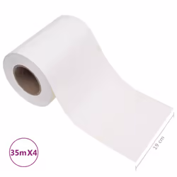 vidaXL 4x Garden Privacy Screens PVC 35x0.19 m White Balcony Barrier Sunshade - Additional view 9