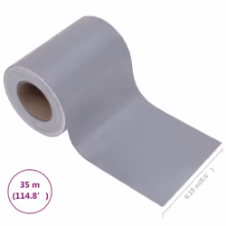 vidaXL Garden Privacy Screen PVC 35 m Matte Light Grey Fence Strip Roll Home - Additional view 9