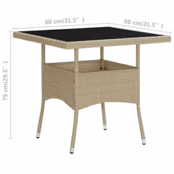 VidaXL 310551 outdoor table Beige - Additional view 5
