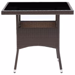 VidaXL 310552 outdoor table Black, Brown