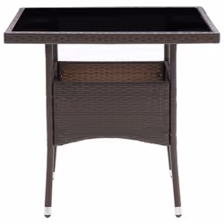 VidaXL 310552 outdoor table Black, Brown