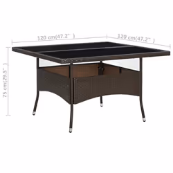 VidaXL 310556 outdoor table Brown - Additional view 5