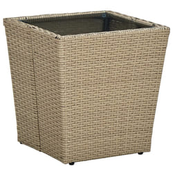 VidaXL 310557 outdoor table Beige, Transparent