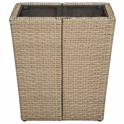 VidaXL 310557 outdoor table Beige, Transparent