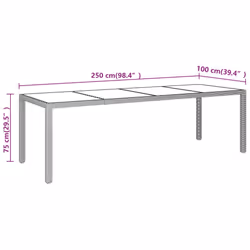 VidaXL 310595 outdoor table Brown - Additional view 5