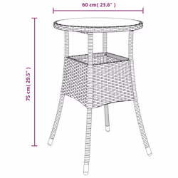 VidaXL 310598 outdoor table Black - Additional view 6