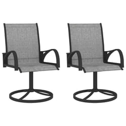 VidaXL 312167 outdoor chair Terrace Steel, Textile Grey