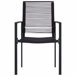 VidaXL 312171 outdoor chair Terrace Polyrattan, Steel Black