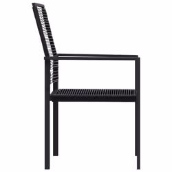 VidaXL 312171 outdoor chair Terrace Polyrattan, Steel Black - Additional view 4