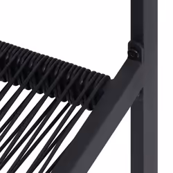 VidaXL 312171 outdoor chair Terrace Polyrattan, Steel Black - Additional view 7