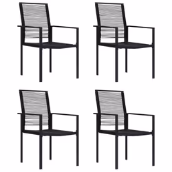 VidaXL 312172, Terrace, Polyrattan, Steel, Black, 550 mm, 600 mm, 900 mm
