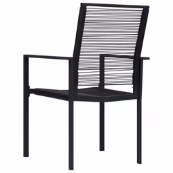 VidaXL 312172 outdoor chair Terrace Polyrattan, Steel Black - Additional view 5