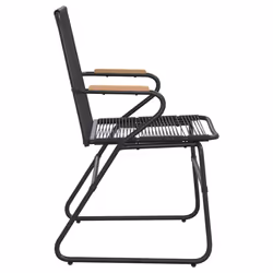 VidaXL 312173 outdoor chair Terrace Polyvinyl chloride (PVC), Steel, Teak - Additional view 5
