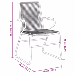 VidaXL 312173 outdoor chair Terrace Polyvinyl chloride (PVC), Steel, Teak - Additional view 8