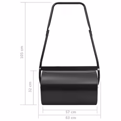 vidaXL Lawn Roller Field Grass Roller Gardening Levelling Outdoor Hand Roller - black - Additional view 7