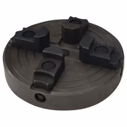 vidaXL 4 Jaw Wood Chuck Wood Turning Chuck with M18 Connection Steel Black