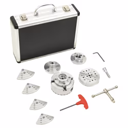 vidaXL Self-centering Wood Chuck Set Tool Lathe Chuck for 3.75 Inch Steel